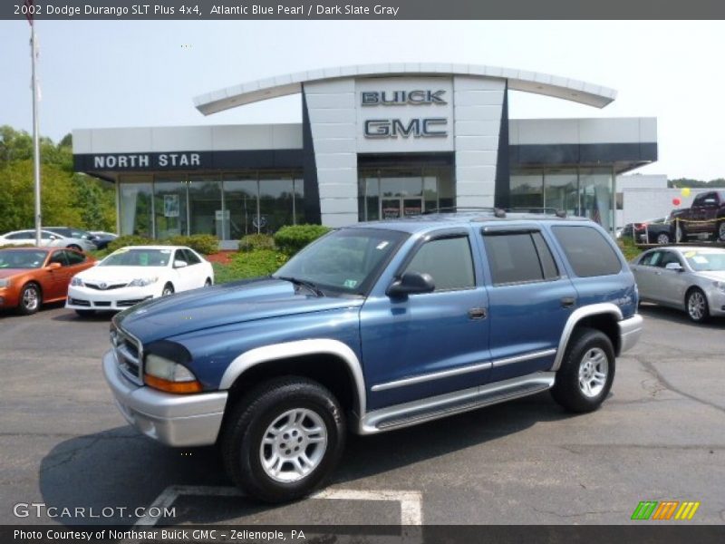 Atlantic Blue Pearl / Dark Slate Gray 2002 Dodge Durango SLT Plus 4x4
