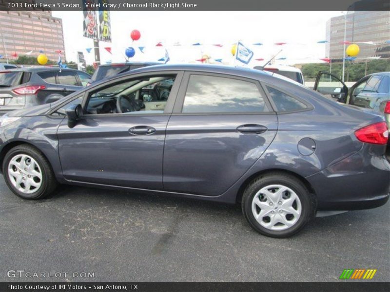 Violet Gray / Charcoal Black/Light Stone 2013 Ford Fiesta S Sedan