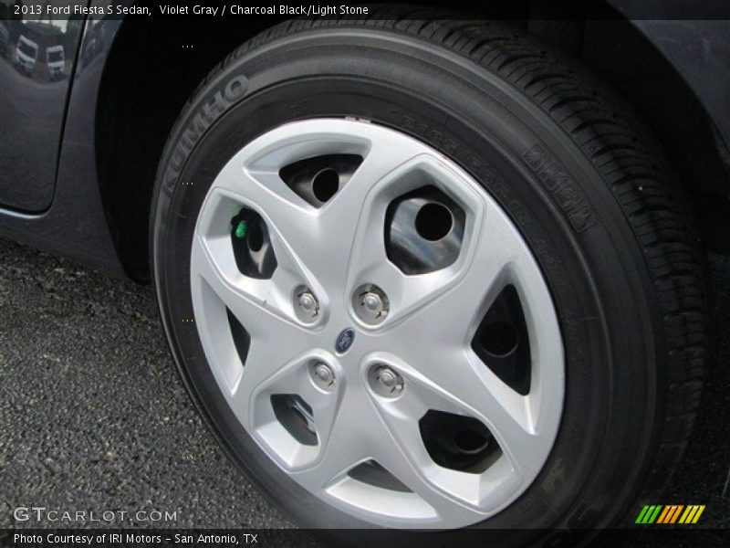 Violet Gray / Charcoal Black/Light Stone 2013 Ford Fiesta S Sedan