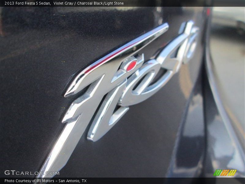 Violet Gray / Charcoal Black/Light Stone 2013 Ford Fiesta S Sedan