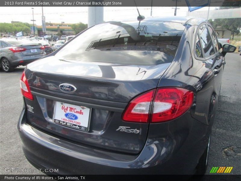 Violet Gray / Charcoal Black/Light Stone 2013 Ford Fiesta S Sedan