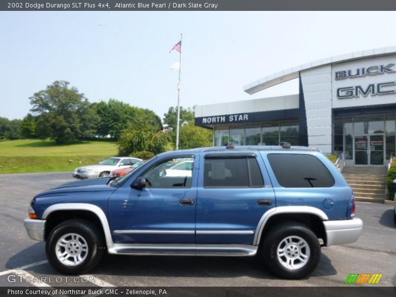 Atlantic Blue Pearl / Dark Slate Gray 2002 Dodge Durango SLT Plus 4x4