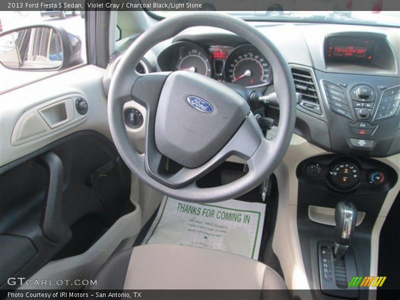 Violet Gray / Charcoal Black/Light Stone 2013 Ford Fiesta S Sedan