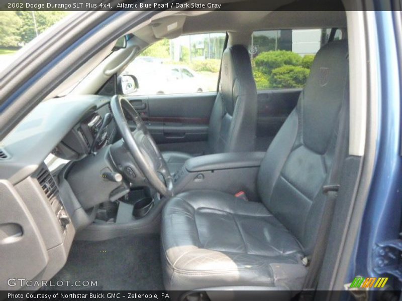 Atlantic Blue Pearl / Dark Slate Gray 2002 Dodge Durango SLT Plus 4x4