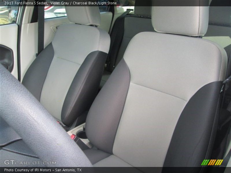 Violet Gray / Charcoal Black/Light Stone 2013 Ford Fiesta S Sedan