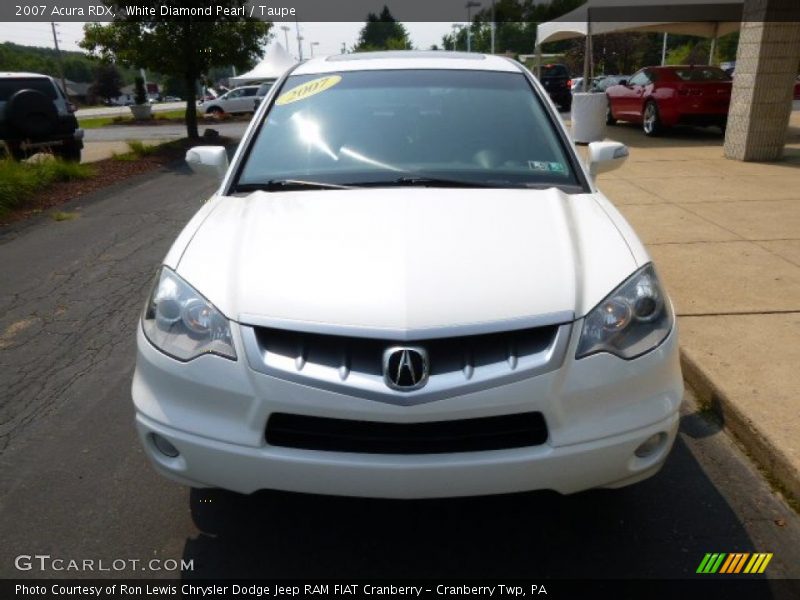 White Diamond Pearl / Taupe 2007 Acura RDX