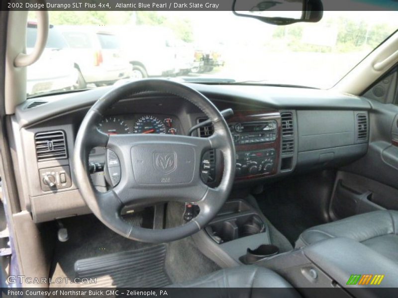 Atlantic Blue Pearl / Dark Slate Gray 2002 Dodge Durango SLT Plus 4x4