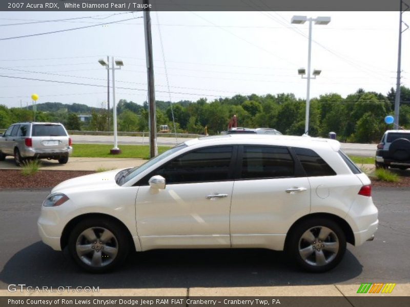 White Diamond Pearl / Taupe 2007 Acura RDX