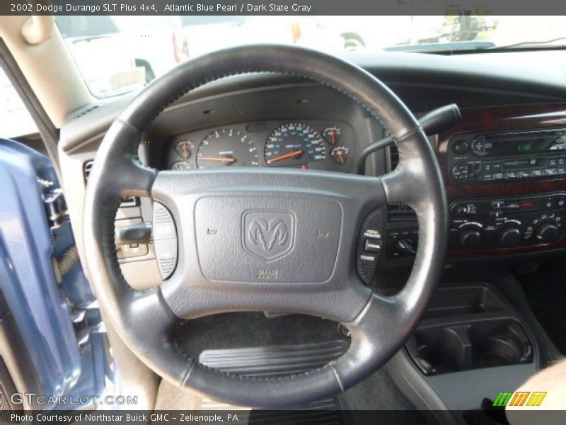 Atlantic Blue Pearl / Dark Slate Gray 2002 Dodge Durango SLT Plus 4x4