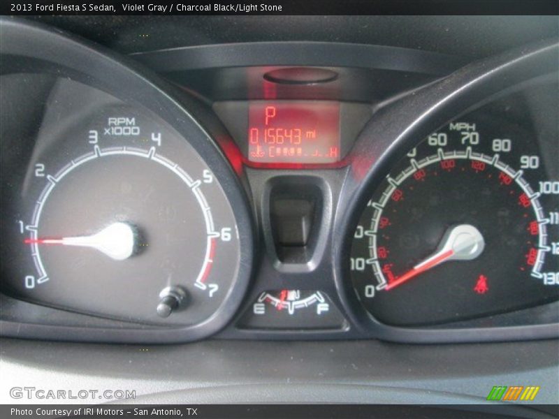 Violet Gray / Charcoal Black/Light Stone 2013 Ford Fiesta S Sedan