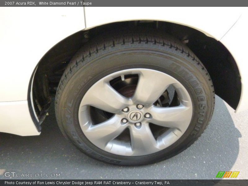 White Diamond Pearl / Taupe 2007 Acura RDX