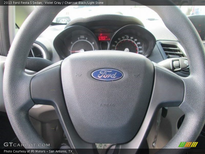 Violet Gray / Charcoal Black/Light Stone 2013 Ford Fiesta S Sedan