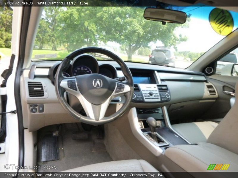 White Diamond Pearl / Taupe 2007 Acura RDX