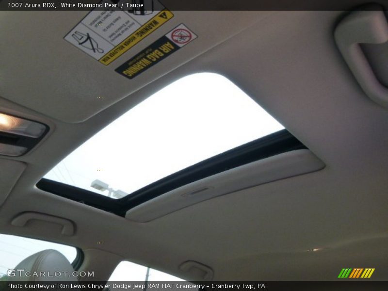 White Diamond Pearl / Taupe 2007 Acura RDX