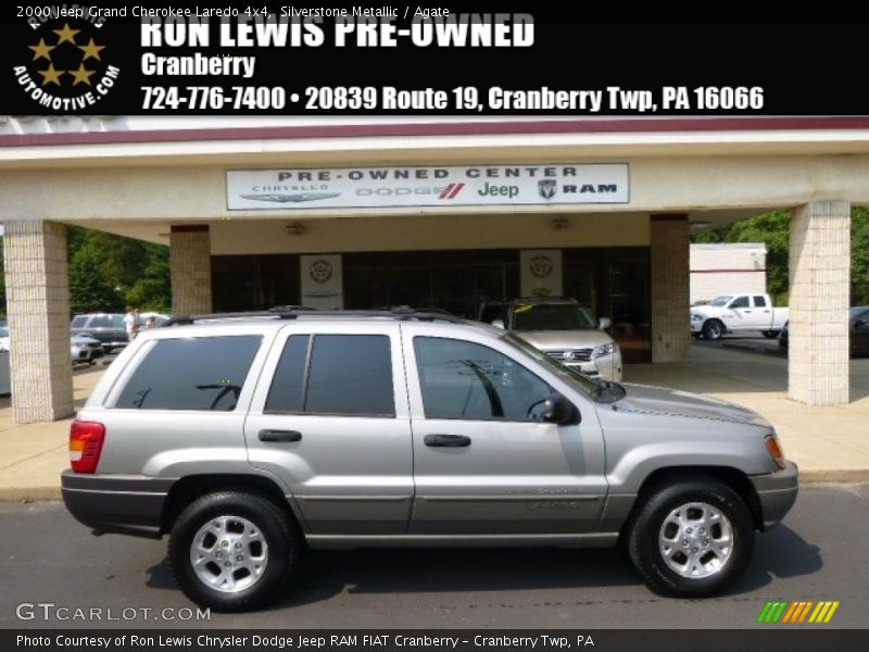 Silverstone Metallic / Agate 2000 Jeep Grand Cherokee Laredo 4x4