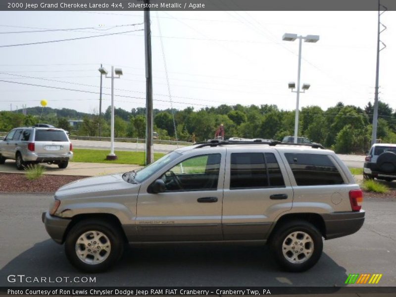 Silverstone Metallic / Agate 2000 Jeep Grand Cherokee Laredo 4x4