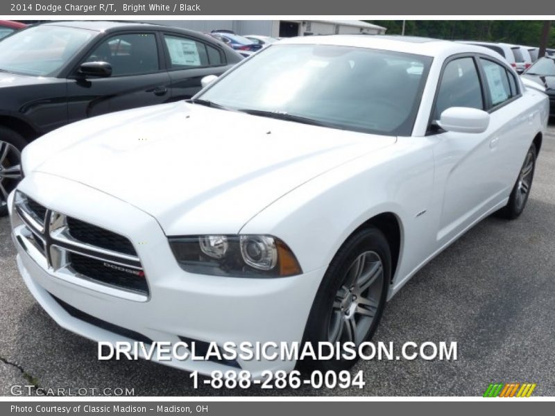 Bright White / Black 2014 Dodge Charger R/T