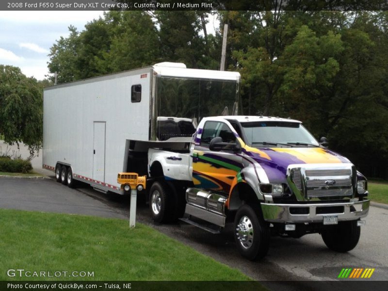 Custom Paint / Medium Flint 2008 Ford F650 Super Duty XLT Crew Cab