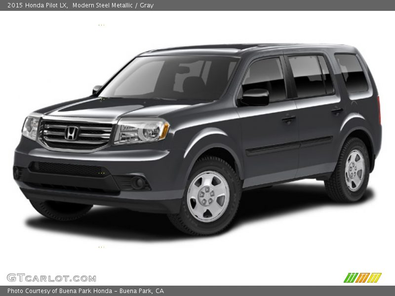 Modern Steel Metallic / Gray 2015 Honda Pilot LX