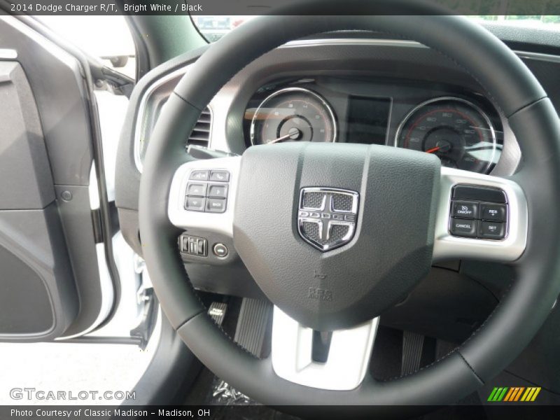 Bright White / Black 2014 Dodge Charger R/T