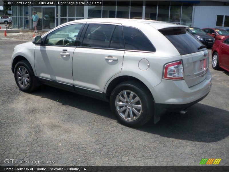 Light Sage Metallic / Camel 2007 Ford Edge SEL Plus AWD