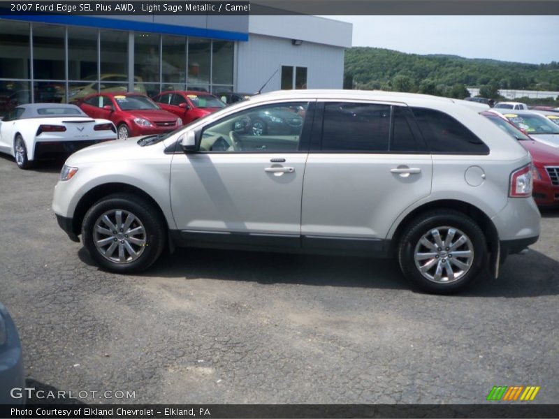 Light Sage Metallic / Camel 2007 Ford Edge SEL Plus AWD