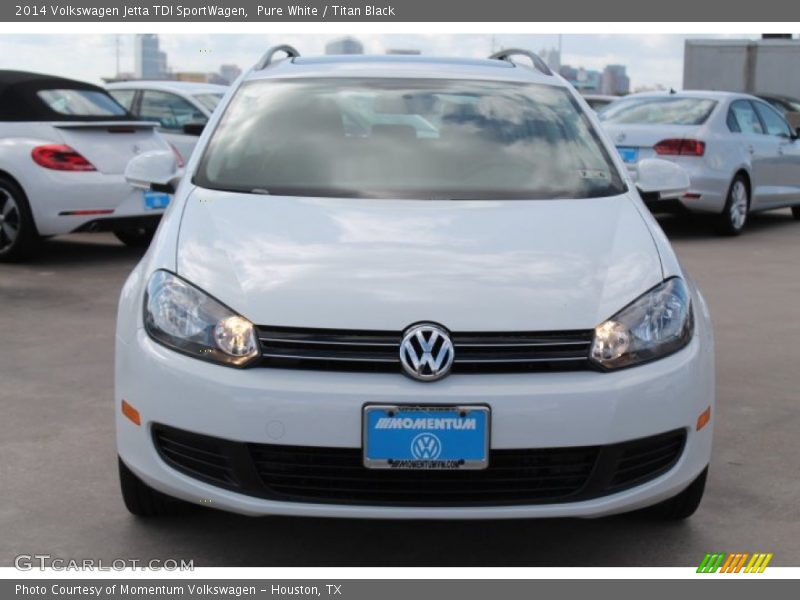 Pure White / Titan Black 2014 Volkswagen Jetta TDI SportWagen