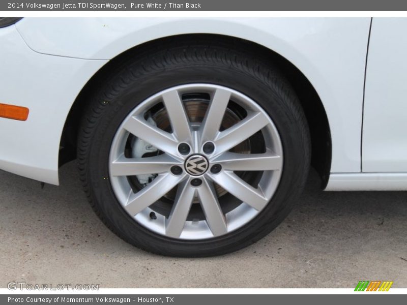 Pure White / Titan Black 2014 Volkswagen Jetta TDI SportWagen