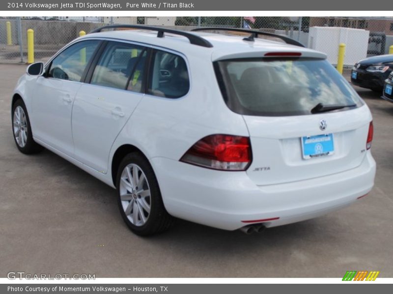 Pure White / Titan Black 2014 Volkswagen Jetta TDI SportWagen