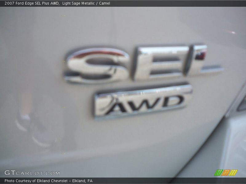 Light Sage Metallic / Camel 2007 Ford Edge SEL Plus AWD