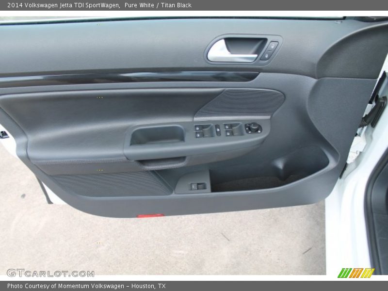 Pure White / Titan Black 2014 Volkswagen Jetta TDI SportWagen