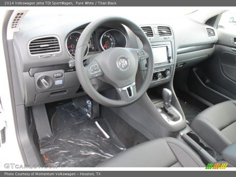 Pure White / Titan Black 2014 Volkswagen Jetta TDI SportWagen