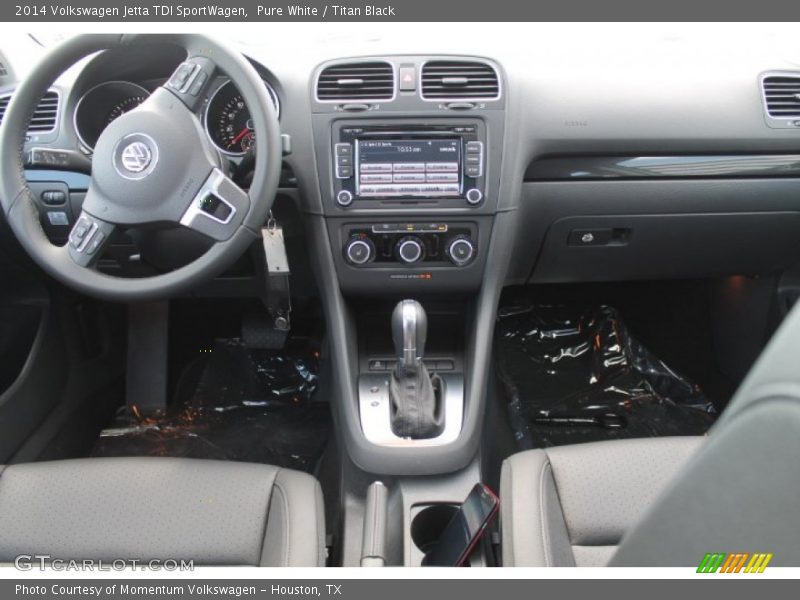 Pure White / Titan Black 2014 Volkswagen Jetta TDI SportWagen