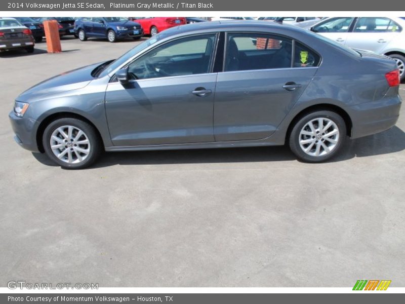 Platinum Gray Metallic / Titan Black 2014 Volkswagen Jetta SE Sedan
