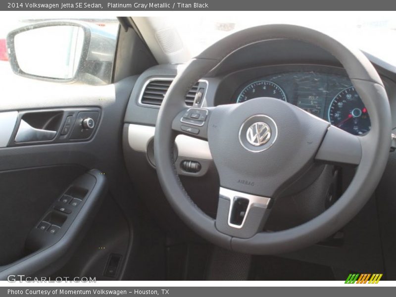Platinum Gray Metallic / Titan Black 2014 Volkswagen Jetta SE Sedan