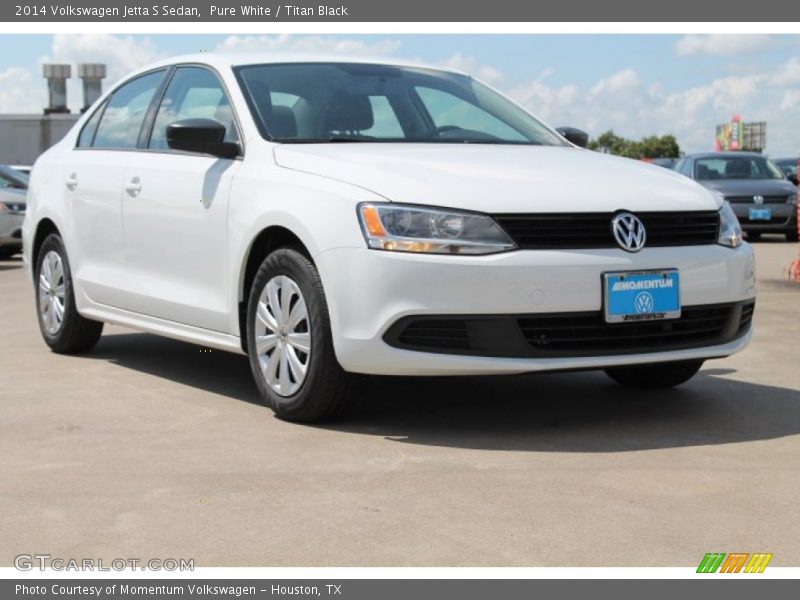 Pure White / Titan Black 2014 Volkswagen Jetta S Sedan