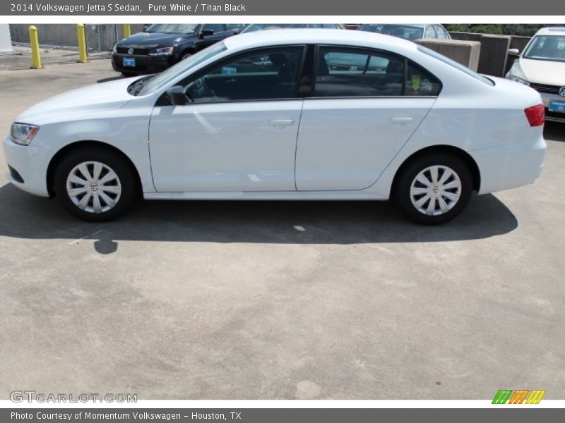 Pure White / Titan Black 2014 Volkswagen Jetta S Sedan