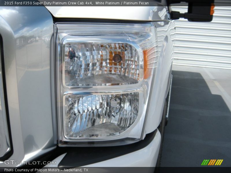 White Platinum / Platinum Pecan 2015 Ford F350 Super Duty Platinum Crew Cab 4x4