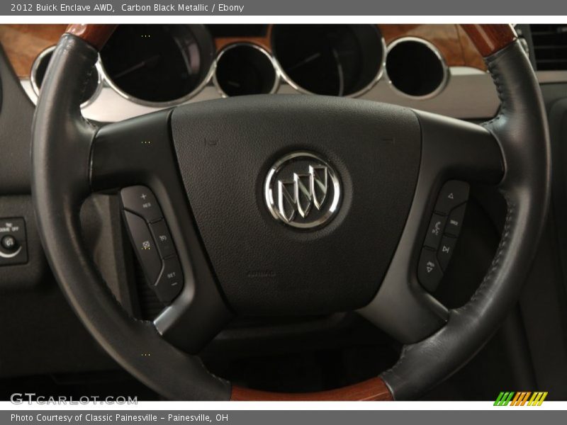 Carbon Black Metallic / Ebony 2012 Buick Enclave AWD