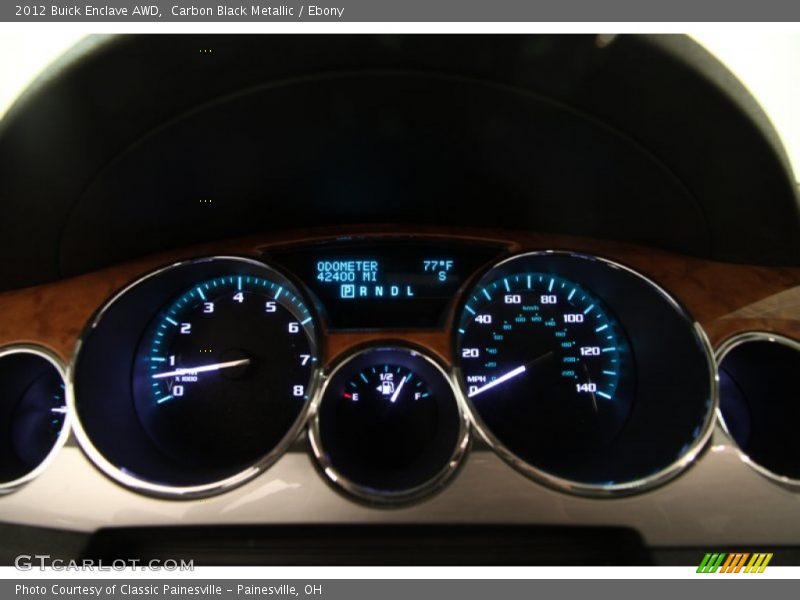 Carbon Black Metallic / Ebony 2012 Buick Enclave AWD