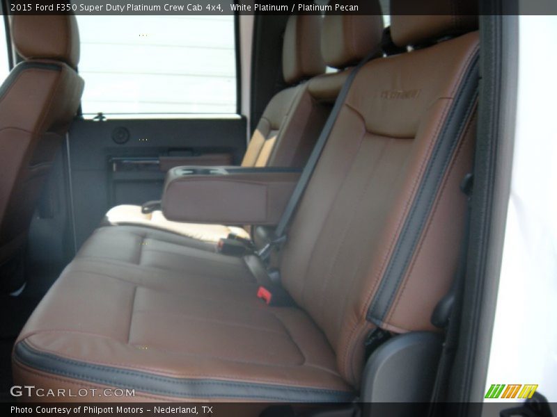 White Platinum / Platinum Pecan 2015 Ford F350 Super Duty Platinum Crew Cab 4x4