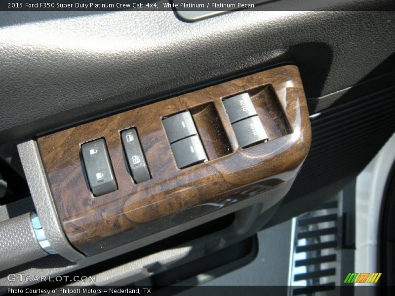 White Platinum / Platinum Pecan 2015 Ford F350 Super Duty Platinum Crew Cab 4x4