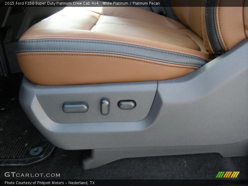 White Platinum / Platinum Pecan 2015 Ford F350 Super Duty Platinum Crew Cab 4x4