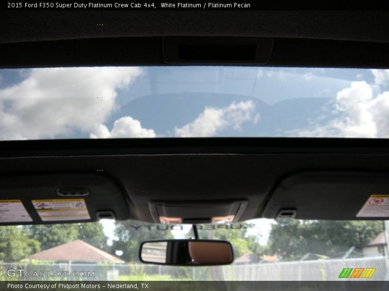 White Platinum / Platinum Pecan 2015 Ford F350 Super Duty Platinum Crew Cab 4x4