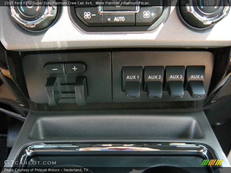 White Platinum / Platinum Pecan 2015 Ford F350 Super Duty Platinum Crew Cab 4x4
