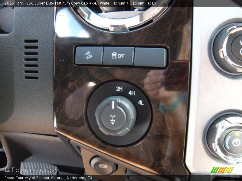 White Platinum / Platinum Pecan 2015 Ford F350 Super Duty Platinum Crew Cab 4x4