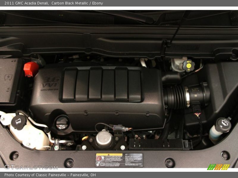 Carbon Black Metallic / Ebony 2011 GMC Acadia Denali