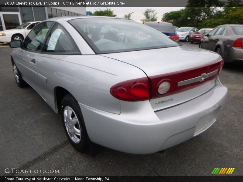 Ultra Silver Metallic / Graphite Gray 2003 Chevrolet Cavalier Coupe