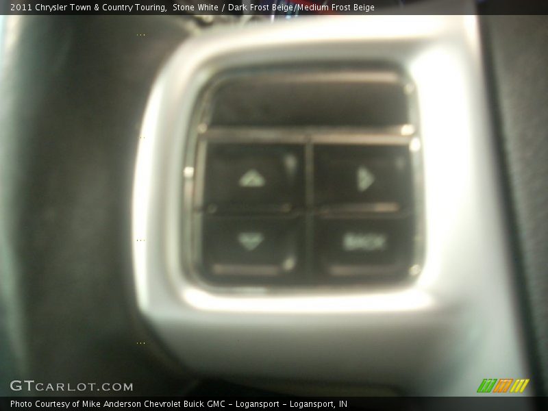 Stone White / Dark Frost Beige/Medium Frost Beige 2011 Chrysler Town & Country Touring