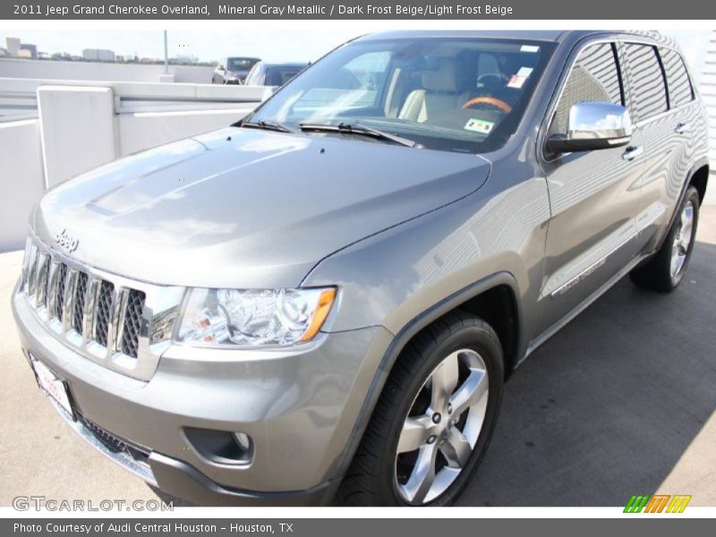 Mineral Gray Metallic / Dark Frost Beige/Light Frost Beige 2011 Jeep Grand Cherokee Overland